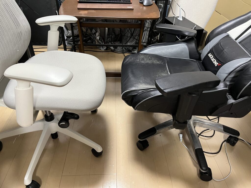 オカムラ　シルフィー・akracing
仮眠